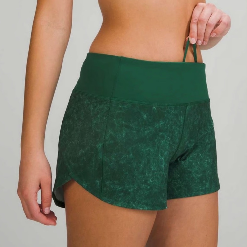 Green Women's Athletic Shorts